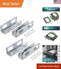 2-Pack HDD/SSD Metal Brackets: Convert Drives with Reliable Durability picture