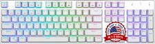 Teclado Mecánico Gamer Juegos Iluminación Para PC Computadora Interruptor Rojo picture