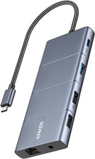 Anker USB C Hub, 11-in-1 Docking Station Dual Monitor, 10 Gbps USB-C and USB-A D picture