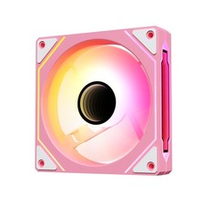 Vetroo LF120 120mm ARGB & PWM Case Fan with Infinite Mirror Design, FDB - Pink picture