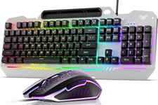 Combinación de teclado y ratón para juegos con teclado numérico retroiluminado picture