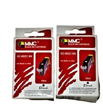2 New Unused Open Box Canon PIXMAGC-00221 BK MMC Black Ink Cartridge Set Printer picture