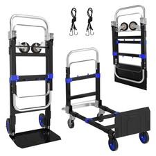 3 in 1 Hand Truck, 600Lbs Capacity, Heavy Duty Collapsible Cart with Retracta... picture