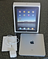 Rare 1st Gen Apple iPad A1219 32GB 9.7in Wi‑Fi Tablet SILVER ORIGINAL OWNER box+ picture