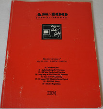 AS/400 Technical Conference 1992 IBM Elective Session 7 Original Publication picture