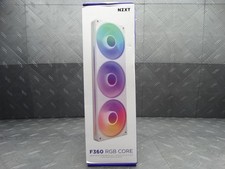 NZXT - F360 RGB Core 360mm Single-Frame Case Fan Unit w/3 x 120mm RGB Fans White picture