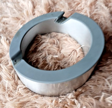 Williams Sonoma Round Metal Desk Cable Grommet Wire Management Hole Cover Satin  picture