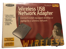 Belkin Wireless USB Network Adapter 802.11b 11 Mbps New Sealed picture