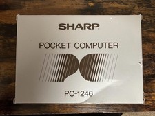 Sharp Pocket Computer Model Number # PC-1246 Rare Vintage Working picture
