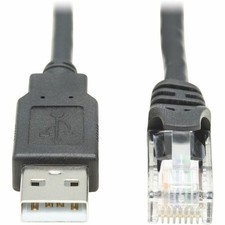 Tripp Lite 10ft USB-A to RJ45 Rollover Console Cable Cisco Compatible M/M picture