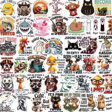Aposwow 100 Pcs Funny Sarcastic Humor Animal Stickers for Adults picture