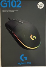 Logitech G102 LIGHTSYNC RGB Gaming Mouse Black Wired USB 8000 DPI 910-005808 picture