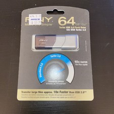 New PNY P-FD64GTBOP-GE Elite Turbo Attache 3.0 USB Flash Drive picture