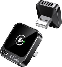 Wireless CarPlay Android Auto Adapter 2-in-1 Wired to Wireless Mini Dongle picture