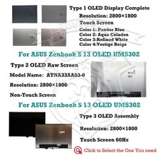 ASUS Zenbook S 13 OLED UM5302TA-LV539WS 2.8K Touch Screen Full Assembly Display picture