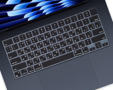 Russian Language Keyboard Cover Skin for 2026-2022 Macbook Air 15.3 Inch A3448 picture