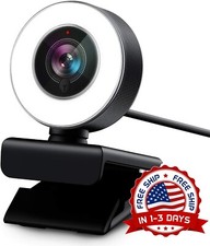 Cámara web 1080P con micrófono para computadora de escritorio portátil NUEVO US picture