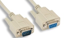 15FT DB9M to DB9F Serial Cable Extension picture