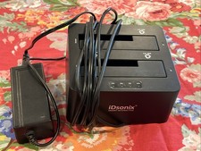 iDsonix Hard Drive Docking Station 2 Dual Bay Cloning USB 3.0 SATA III IDD-U3201 picture