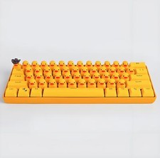 Yellow Cute Duck Mechanical Keyboard Press Crow USB Interface Keyboard Collected picture