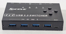 USB 3.0 Switch Selector 4 in 4 Out Switcher 4 Computer 4 Monitor 8K@60Hz Remote picture