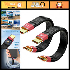 2Pack USB 4.0 Cables 5inch - 80Gbps, 8K, 240W, Thunderbolt Compatible, Short USB picture
