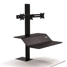 Fellowes-New-8082001 _ FELLOWES LOTUS VE SIT-STAND WORKSTATION - DUAL picture