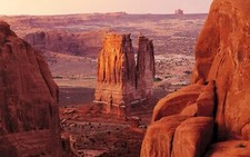 Landscape nature mountains desert rock formation utah Custom Gaming Mat Desk picture