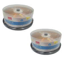 LOT OF 2: MAXELL DVD-R 4.7 GB 25 PACKs Upto: 16X 120 Minute Spindle - 50 Total picture
