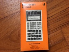 SHARP Elsi Matte EL-342A Solar Power Calculator NEW NOS with Box picture