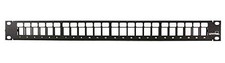Leviton 132-49255-H24 QuickPort Patch Panel 24-Port 1RU Cable Management Bar picture