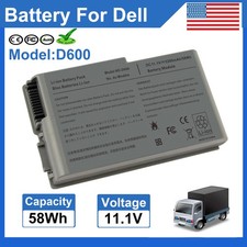 D600 Laptop Battery for Dell Latitude D500 D510 D520 D530 D610 D600m C1295 C2603 picture