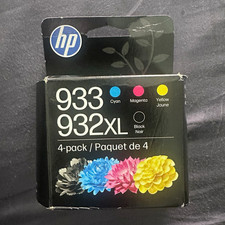 Genuine HP 932XL 933 Ink 4-Pack Combo Black Cyan Magenta Yellow picture