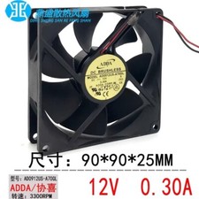 ADDA AD0912US-A70GL 9025 DC12V 0.30A 9CM 2-Wire Cooling Fan picture
