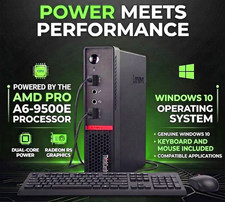 Lenovo ThinkCentre Mini PC: AMD PRO A6-9500E (16GB RAM - 256GB SSD) Windows 10 picture
