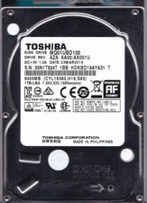Toshiba MQ01UBD100 AZA AA00/AX001U HDKBD19AYA31 T MAR 2015 1TB 2.5