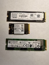 LOT OF 3 512GB PCIe NVMe SSD M.2 SATA NVME MIXED LOTS  Major Brands picture