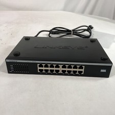 Linksys EF4116 16-Port 10/100 Ethernet Network Switch W/ Power Cable Tested picture