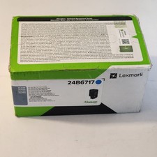 Lexmark 24b6717 Cyan Hi Yield Toner Cartridge Genuine New Sealed Box  picture