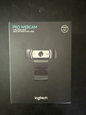 Logitech 1080p HD Pro Webcam Black 90° Wide Angle 4x Zoom Dual Mic 960-001070 picture