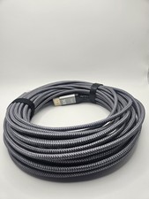 Capshi 50FT Fiber Optic DisplayPort 1.4 Cable 8K@60Hz 4K@144Hz Braided Gray2664u picture