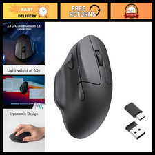Wireless Gaming Mouse, 26K DPI, 2.4GHz/Bluetooth/Wired, Lightweight 63g, Black picture