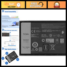 High-Capacity 51Wh Laptop Battery for Dell Latitude 5424 5420 Rugged Series 11.4 picture