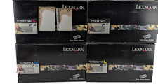 Genuine Lexmark C792 Set of 4 Extra High Yield Toners C792X1CG, YG, MG, KG picture