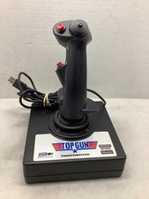 Pc Computer Vintage Thrustmaster Top Gun Game Flight Controller Joystick Thrust picture