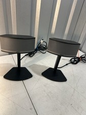 Bose Companion Multimedia Satellite Speakers Pair w/ Stands Cables Working picture