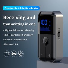 2-in-1 Bluetooth 5.4 Transmitter Receiver Wireless Adapter 3.5mm Jack Aux Audio picture