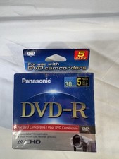 Panasonic DVD-RW 30 minute 1.4 GB 5 Pack Camcorder Blank Discs LM-RF30V5 NEW picture