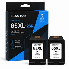 65XL 2PK 2BK 1Tri-color Ink for OfficeJet 3830 5255 Envy 4520 Deskjet 3630 2130 picture