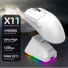 2026 New X11 Wireless Bluetooth 3-mode Mouse Touch Screen Magnetic Charging Dock picture